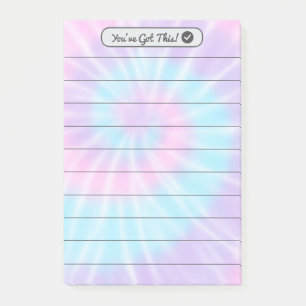 Pink & Lilac Tie-Dye Post-it Notes