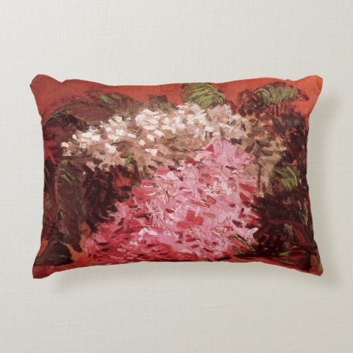 Pink Lilacs by Vincent van Gogh Still Life Flower Decorative Pillow