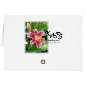 Pink Lilies Cards (Back Horizontal)