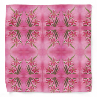 Pink Lily Bandana