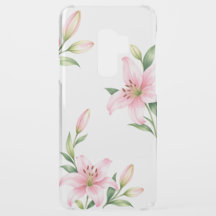 Pink Lily Botanical Floral Phone Case