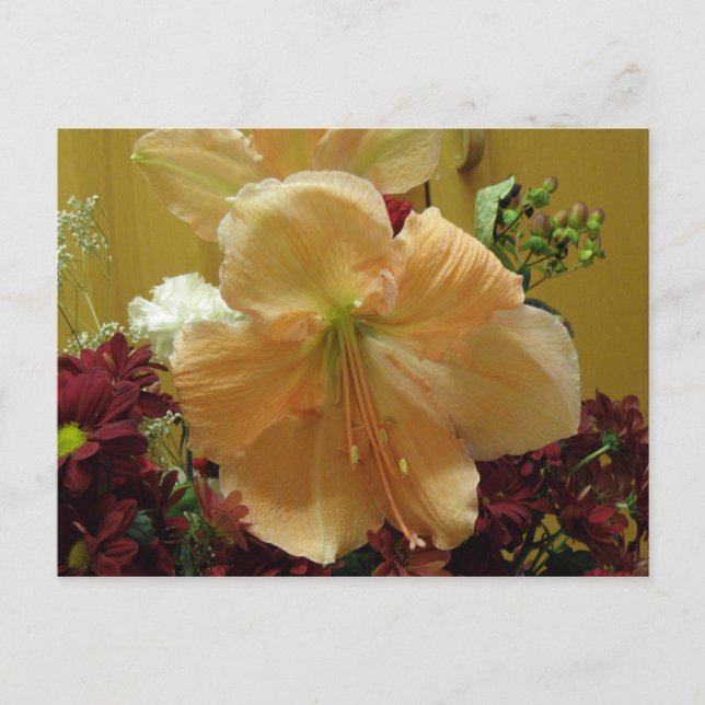Pink Lily Bouquet Postcard (Front)