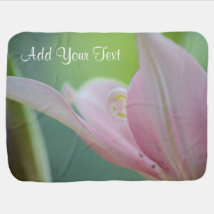 Pink Lily by Shirley Taylor Baby Blanket