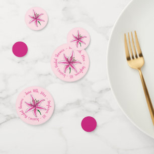 Pink Lily Flower Bridal Baby Shower Floral Garden Confetti