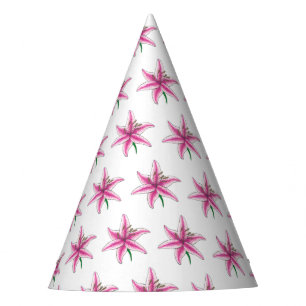 Pink Lily Flower Floral Garden Party Spring Lilies Hat
