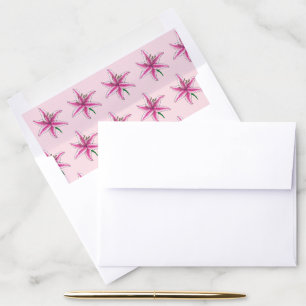 Pink Lily Flower Floral Print Garden Lilies Envelope Liner