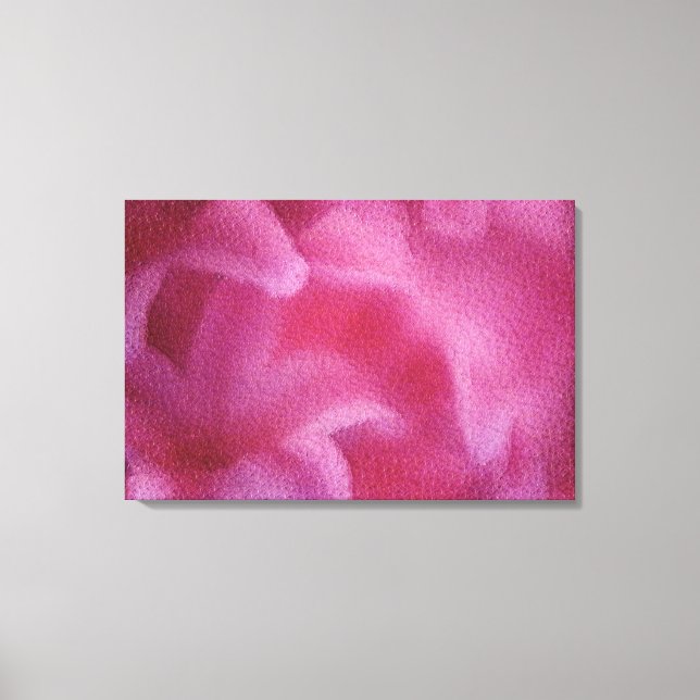 Pink Lily flower Painting Art - Wrapped canvas (Front)