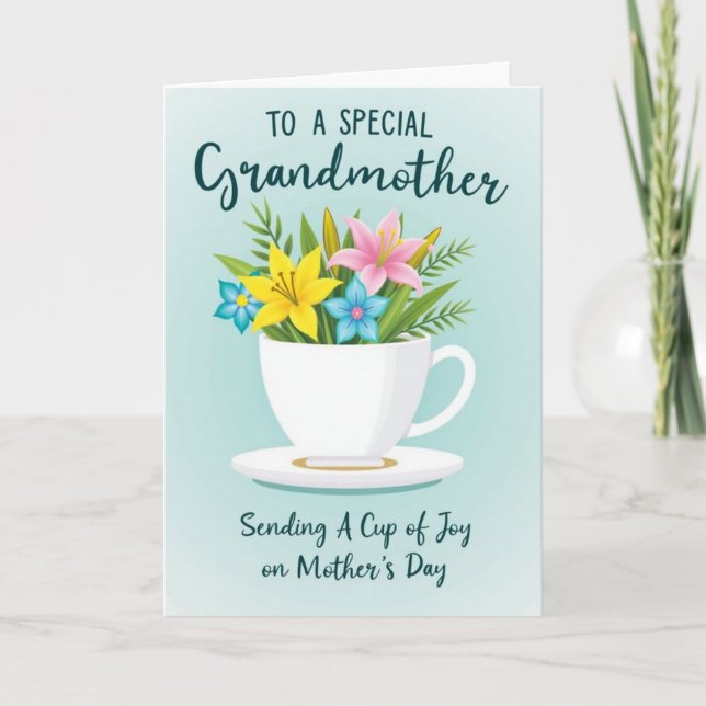 Pink Lily Mom Happiness Card (Front)