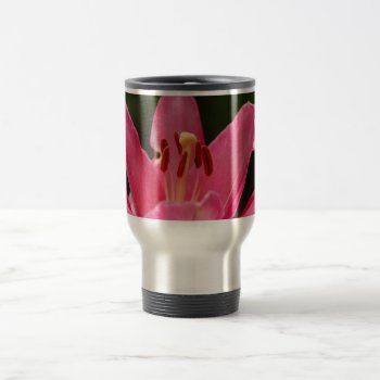 Pink Lily Mug by pulsDesign at Zazzle