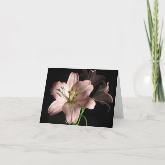 Pink Lily Note Card