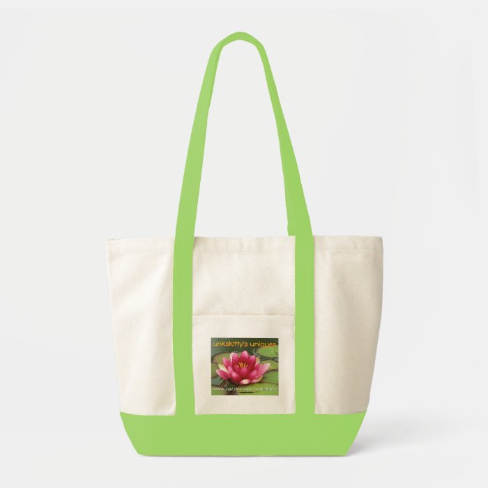 Pink Lily Tote Canvas Bag