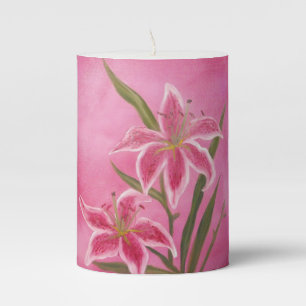 Pink Lily Votive Candle