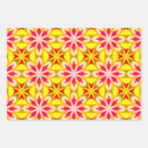 Pink Lime Yellow Orange Tie Dye Mandala Seamless