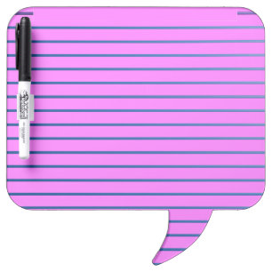 Pink Lined Dry Erase Board