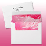 Pink Lined Envelope<br><div class="desc">Printed with faux brushed swirl pattern in shades of pink and white on the inside,  these envelopes are a great touch to add to our any of our invitations for any occasion.</div>