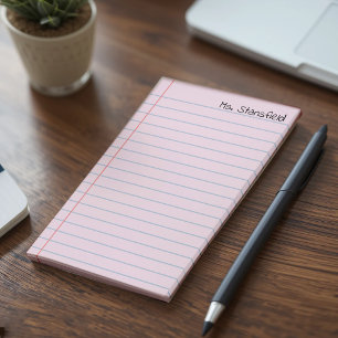 Pink Lined Notebook Paper  Post-it Notes