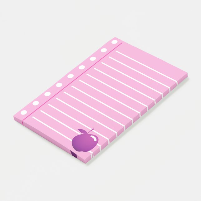 Pink lined Notes (Angled)