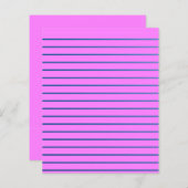 Pink Lined Paper Sheet (Front/Back)