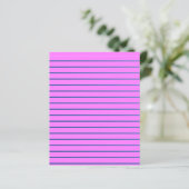 Pink Lined Paper Sheet (Standing Front)