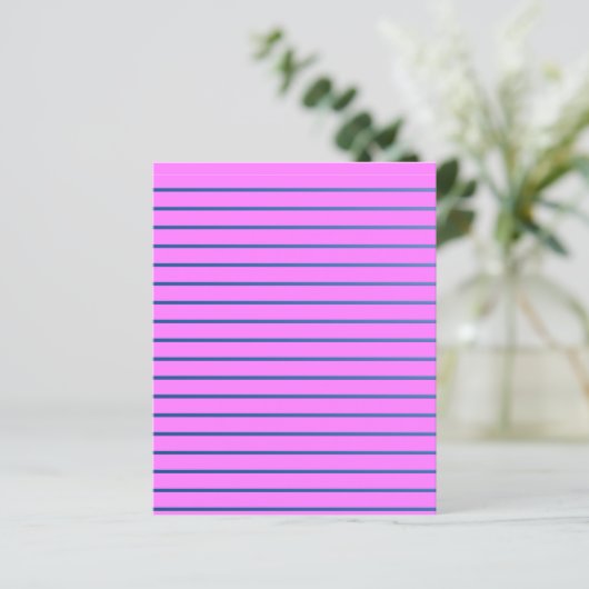 Pink Lined Paper Sheet (Standing Front)