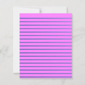 Pink Lined Paper Sheet (Front)