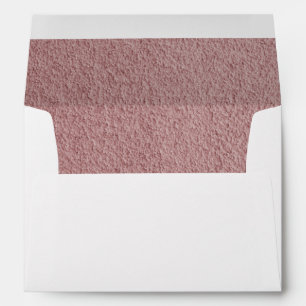 Pink lined white background envelope