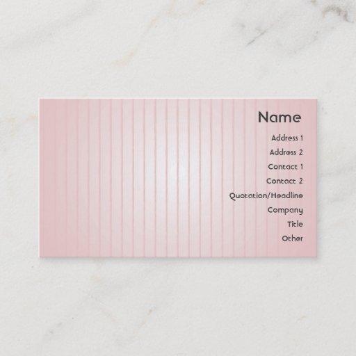 Customizable Pink Lines - Business Business Cards