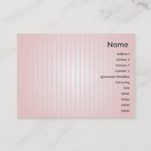 Pink Lines - Chubby Business Card