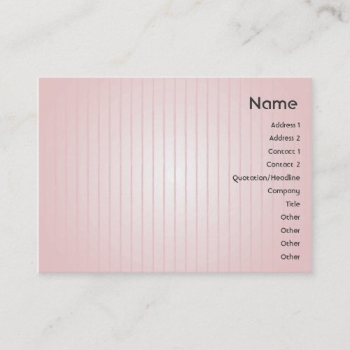 Pink Lines - Chubby Business Card Template
