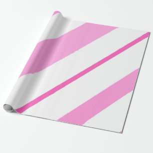 Pink lines wrapping paper
