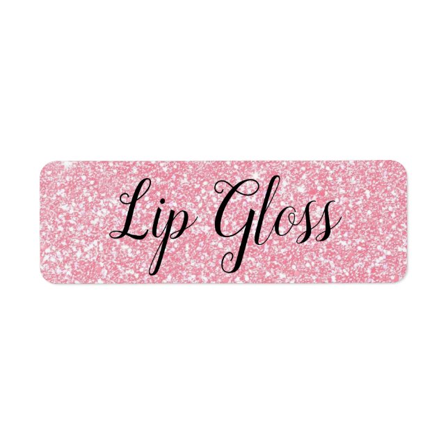 Pink Lipgloss label (Front)