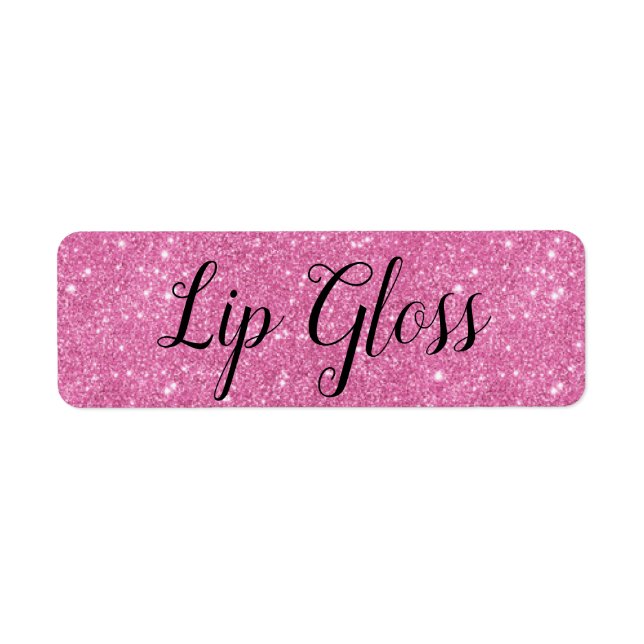 Pink Lipgloss label (Front)