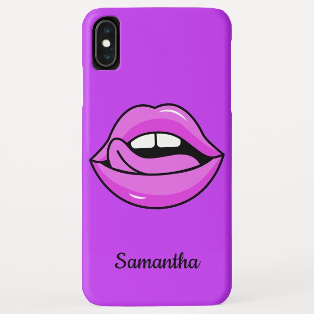 Pink Lips custom name phone cases (Back)