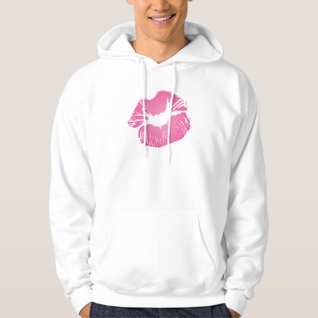 Pink LIps Hoodie (Front)
