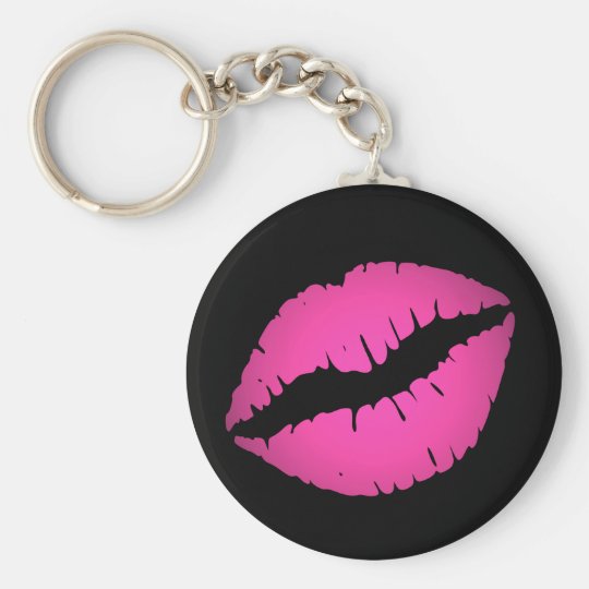 Pink Lips Keychain