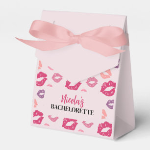 Pink Lips Kiss Bachelorette Party Favor Box