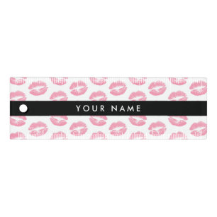 Pink Lips, Kiss, Lipstick, Your Name, Personalise Ruler
