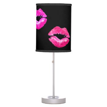 Pink Lips Lamp by FXtions at Zazzle