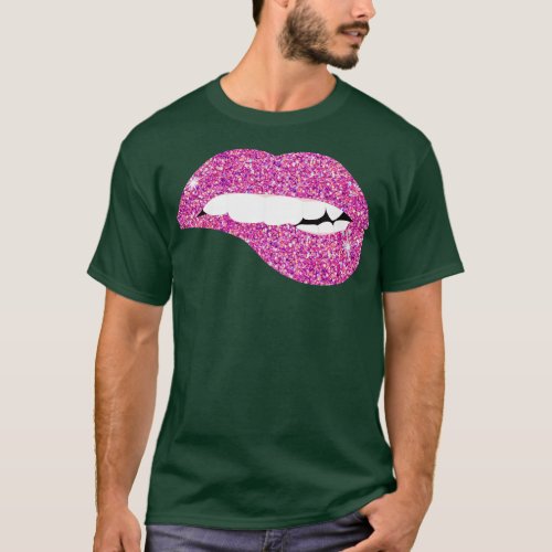 Pink Lips Lip Bite 1 T_Shirt