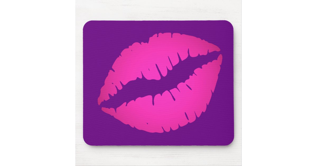 Pink Lips Mouse Pad