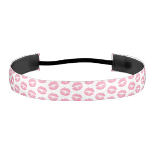 Pink Lips, Pattern Of Lips, Pink Lipstick, Kiss Athletic Headband