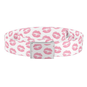 Pink Lips, Pattern Of Lips, Pink Lipstick, Kiss Belt