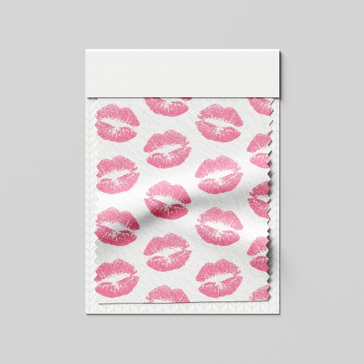 Pink Lips, Pattern Of Lips, Pink Lipstick, Kiss Fabric