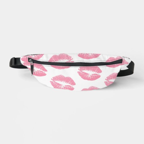 Pink Lips Pattern Of Lips Pink Lipstick Kiss Fanny Pack