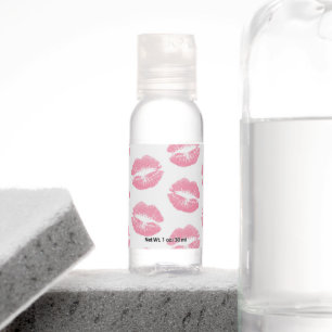 Pink Lips, Pattern Of Lips, Pink Lipstick, Kiss Hand Sanitizer