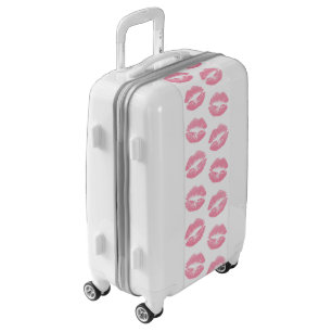 Pink Lips, Pattern Of Lips, Pink Lipstick, Kiss Luggage