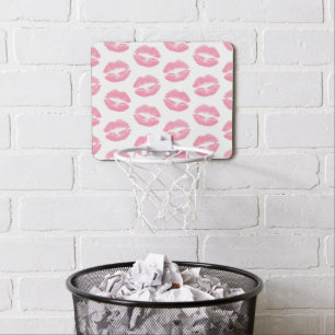 Pink Lips, Pattern Of Lips, Pink Lipstick, Kiss Mini Basketball Hoop