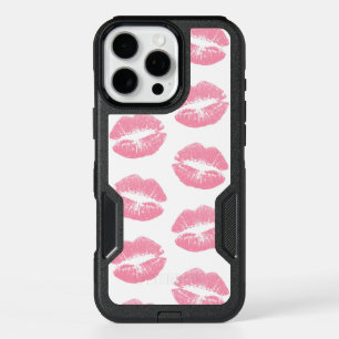 Pink Lips, Pattern Of Lips, Pink Lipstick, Kiss iPhone 16 Pro Max Case