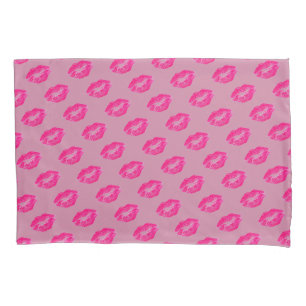 Pink Lips Pillow Case
