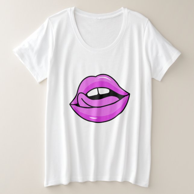 Pink Lips shirts & jackets (Design Front)